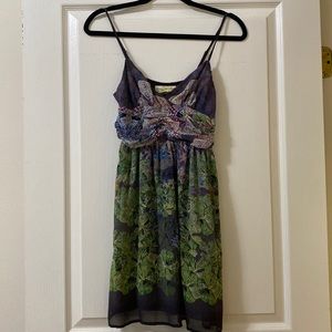 Staring at Stars Purple and Green Floral Dress